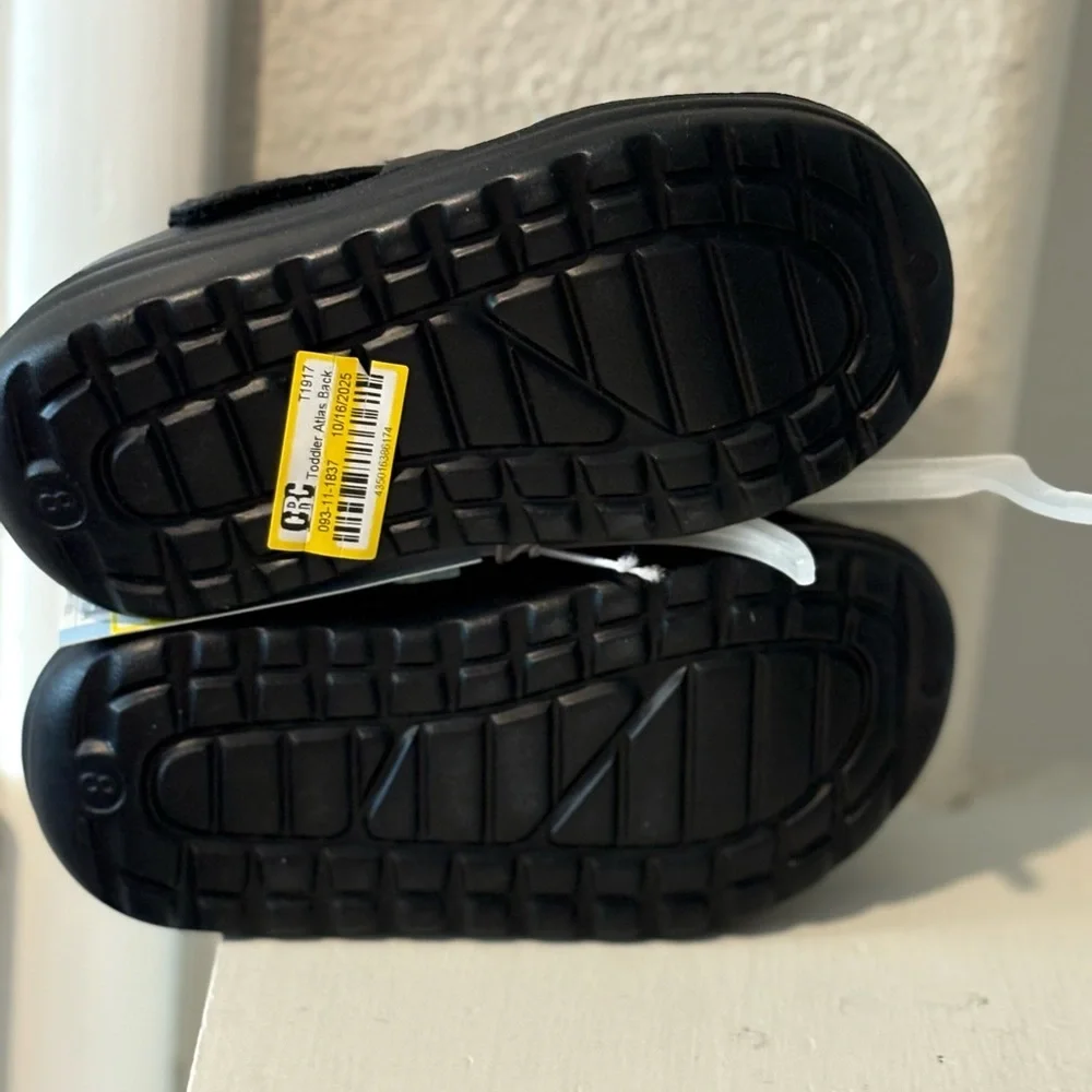 Toddler Atlas Back Strap Clog Sandals Black - Cat & Jack - SIZE 8 NEW